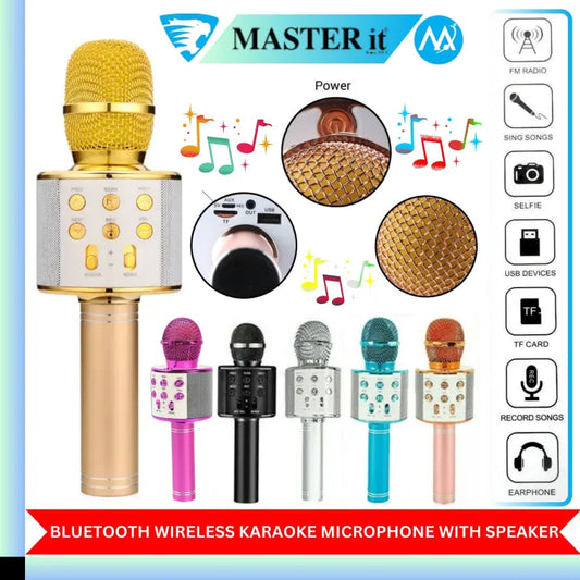 Wireless Mic With Speaker Portable Bluetooth