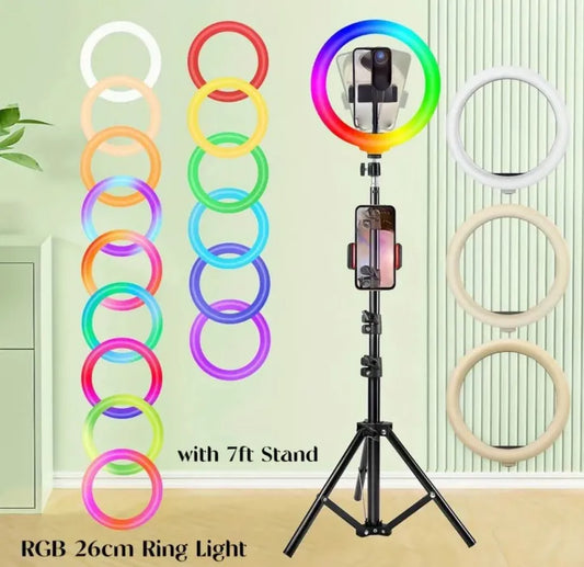 26 Cm RGB Ring Light MJ26 LED Soft Multi Colors